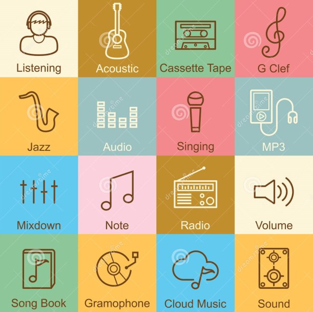 het-ontwerp-van-het-muziekoverzicht-67507307